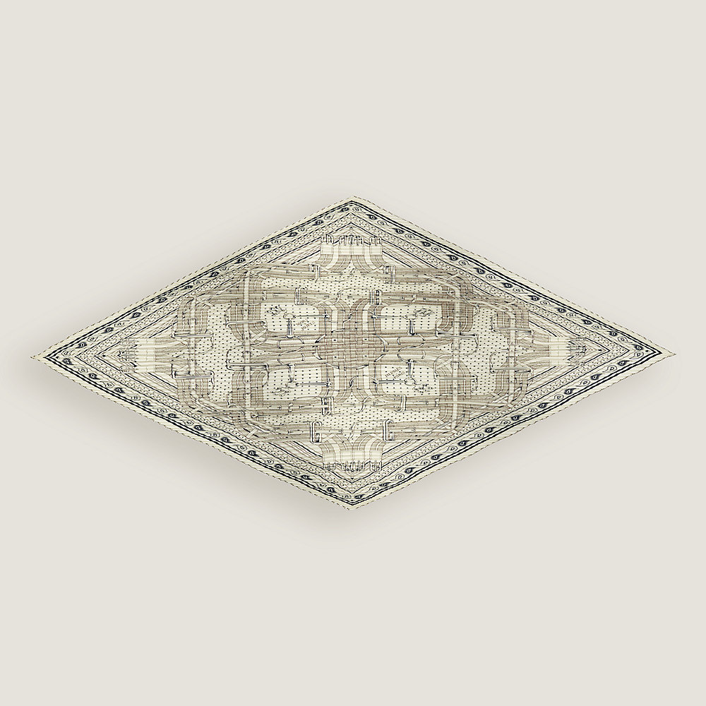 Xale 140 plissado Mors à Jouets Bandana | Hermès Brasil